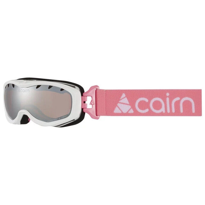 Cairn RUSH SPX3 Shiny White Candy Pink Junior Ski Goggle