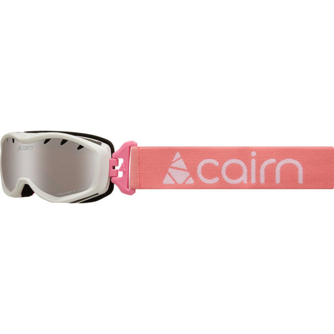 Cairn RUSH SPX3 Shiny White Candy Pink Junior Ski Goggle