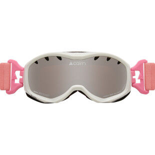 Máscara esquí Cairn RUSH SPX3 Shiny White Candy Pink Junior