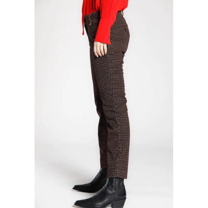 Pantalon chino Mason’s JAQUELINE CITY Marron