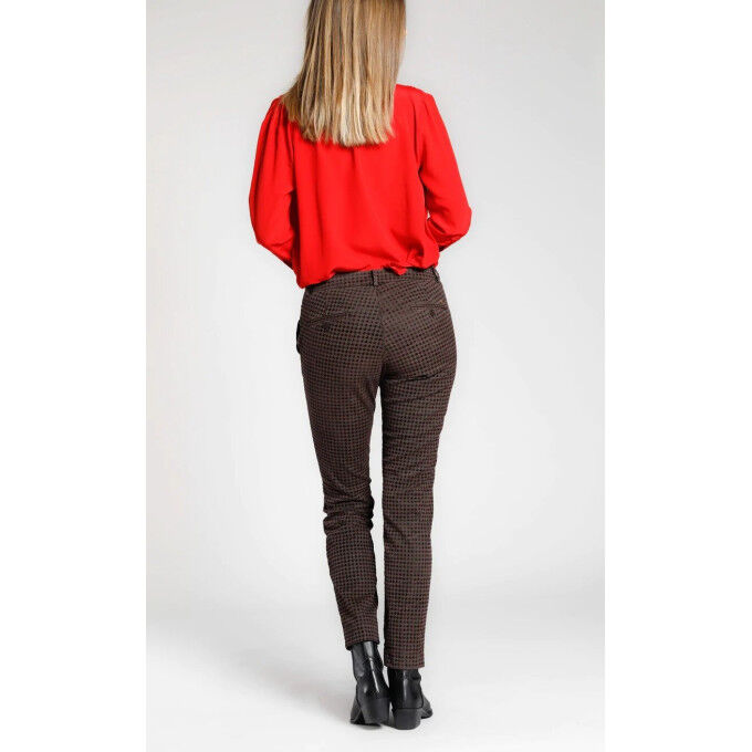 Pantalon chino Mason’s JAQUELINE CITY Marron