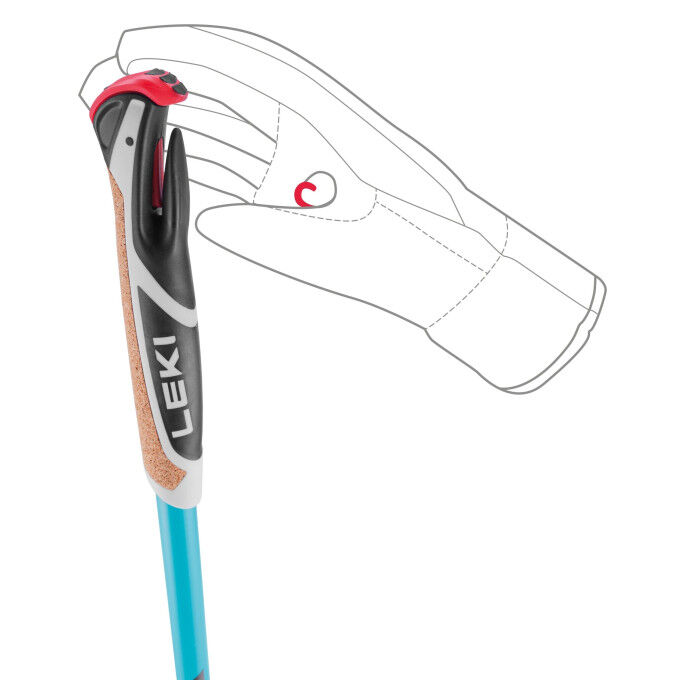 Unisex ski poles Leki CC 450 Mint