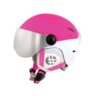 Casco Diezz TEEN VISOR Junior Blanco/Rosa