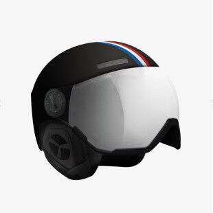 CASQUE FRENCH RACING VISOR NOIR