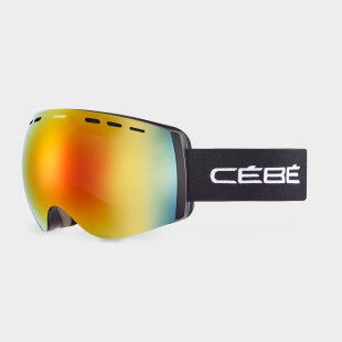 Masque de ski Unisexe Cebe CLOUD  - GREY DARK FLASH RED CAT.3 Black Matte