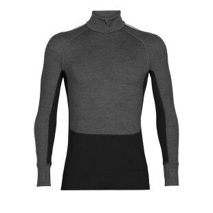 Base layers Icebreaker M ZONEKNIT 260 LS HALFJET Jet Heather/Black