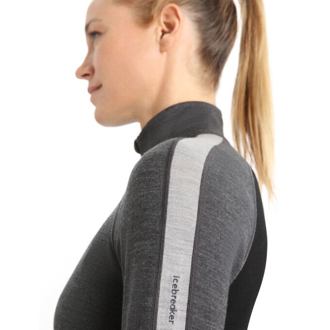 Capas base Icebreaker Mujer W ZONEKNIT 260 LS HALFJET