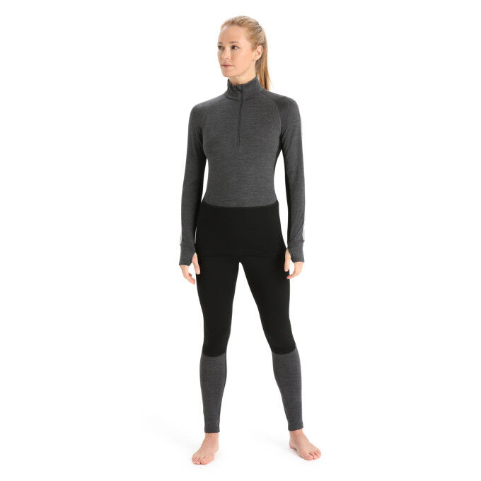 Capas base Icebreaker Mujer W ZONEKNIT 260 LS HALFJET