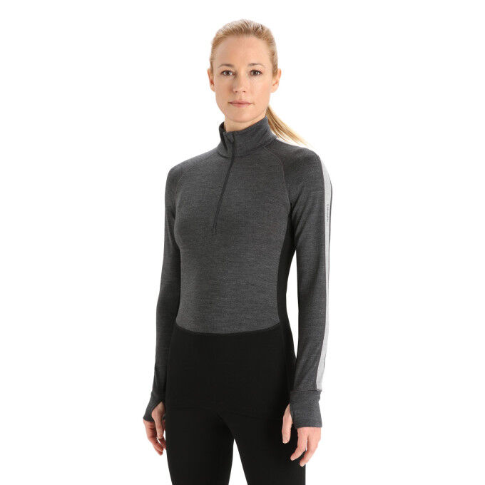 Capas base Icebreaker Mujer W ZONEKNIT 260 LS HALFJET