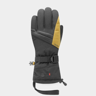 Guante esquí impermeable hombre Racer LOGIC 4 Negro Camel