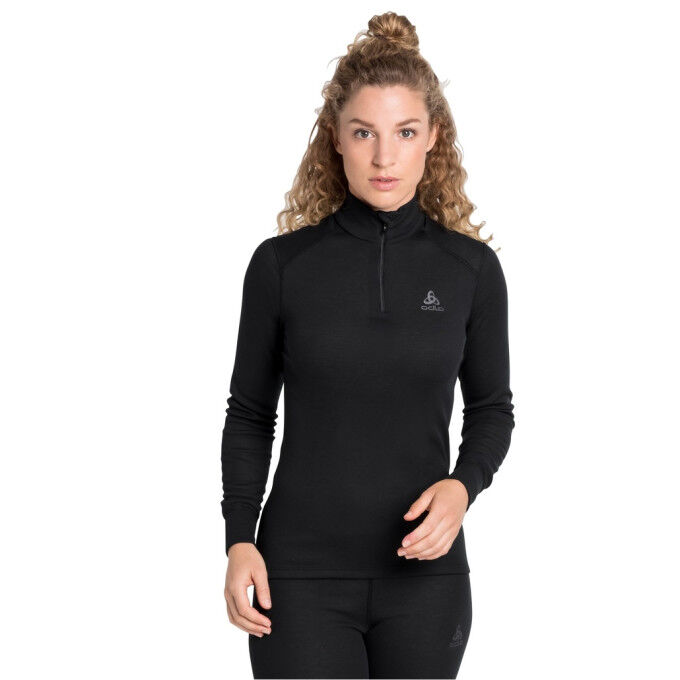 Odlo ML ½ ZIP turtleneck top ACTIVE WARM ECO Black