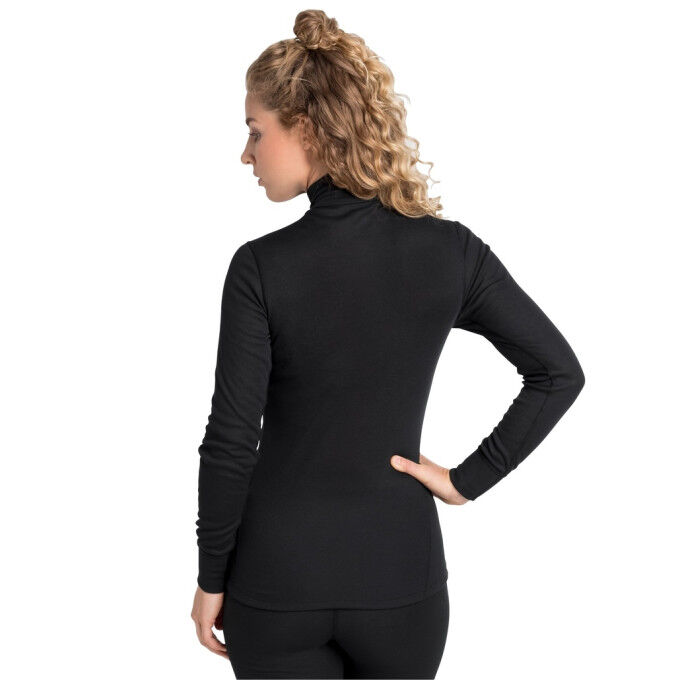 Odlo ML ½ ZIP turtleneck top ACTIVE WARM ECO Black