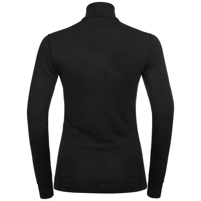 Top cuello alto Odlo ML ½ ZIP ACTIVE WARM ECO Negro