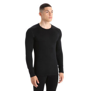 Camiseta de manga larga para hombre Icebreaker 260 TECH LS CREWE Negro