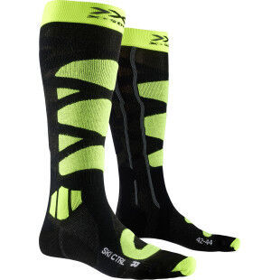 X Socks SKI CONTROL 4.0 Anthracite Melange/Phyton Yellow