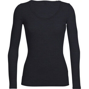Women's long-sleeved t-shirt Icebreaker W SIREN LS SWEETHEART Black
