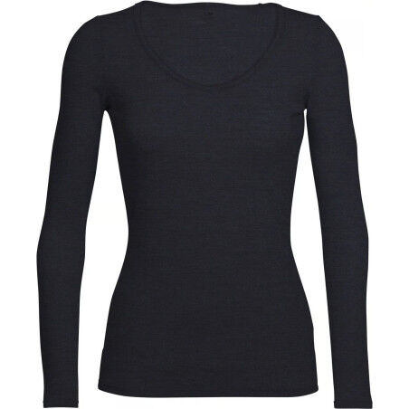 Women's long-sleeved t-shirt Icebreaker W SIREN LS SWEETHEART Black