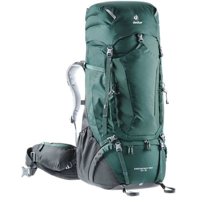 Backpack Deuter AIRCONTACT PRO 70+15 Forest/Grey Backpack Deuter AIRCONTACT PRO 70+15 Forest/Grey