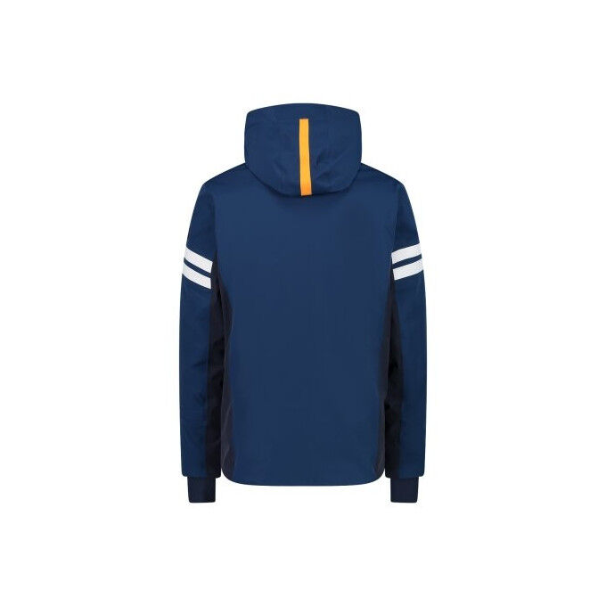 Veste Longue Homme Chaude De Marque CMP - Style Parka, Couleur Noire, Occasion En Très Bon état