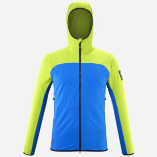 Veste softshell Homme Millet TRILOGY CORDURA HOODIE M Sky Diver/Acid Green