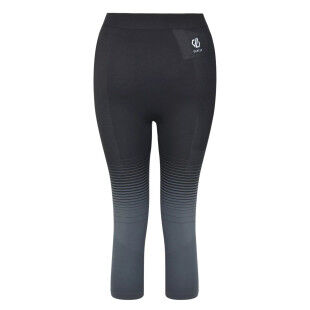 Pantalones legging primera capa ¾ Dare 2 Be IN THE ZONE LEGGINGS Negro Gris Ébano
