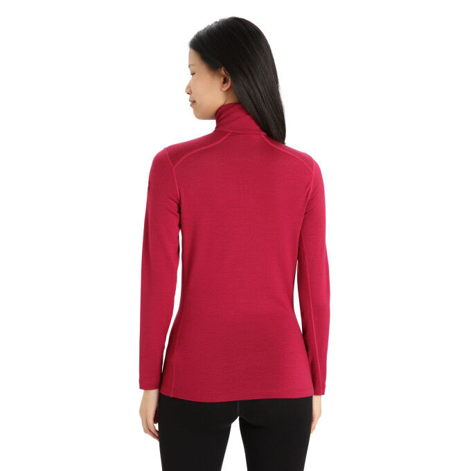 Chemise Femme Cabela's X Icebreaker En Laine Mérinos Rouge - Taille XL, Manches Longues, Col Rond, Occasion, Couche De Base