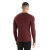 Stand-up collar top Icebreaker MEN 200 OASIS LONG SLEEVE CREWE Espresso