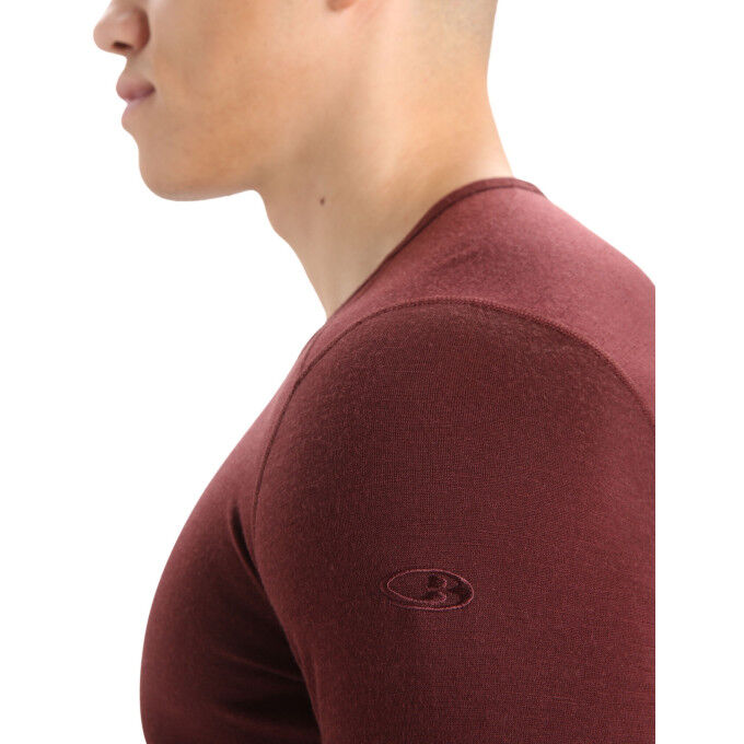 Camiseta cuello alto Icebreaker MEN 200 OASIS LONG SLEEVE CREWE Espresso