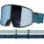 Salomon Lo Fi Sigma Black Wonder Sky blue ski mask