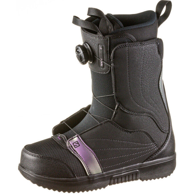 BOOTS PEARL BOA BLACK/BLACK/ROYAL LILAC