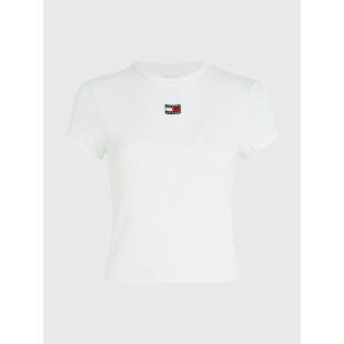 Tommy Hilfiger TJW BBY RIB XS BADGE White T-shirt