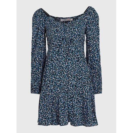 Robe Tommy Hilfiger TJW DITSY FLORAL TIE Blue Ditsy/Floral Print