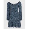 BLUE DITSY FLORAL PRINT