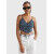 Crop top Tommy Hilfiger THE DISTY FLORAL LAC Blue Ditsy Floral Print