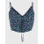 Crop top Tommy Hilfiger THE DISTY FLORAL LAC Blue Ditsy Floral Print