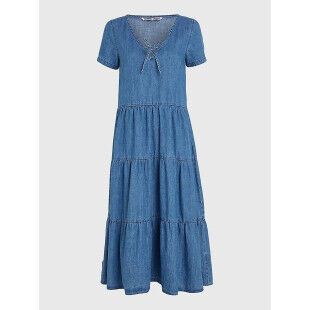 Robe midi Tommy Hilfiger TJW TIRED CHAMBRAY Denim Medium