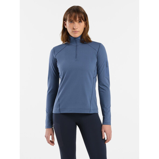 RHO LT ZIP NECK W