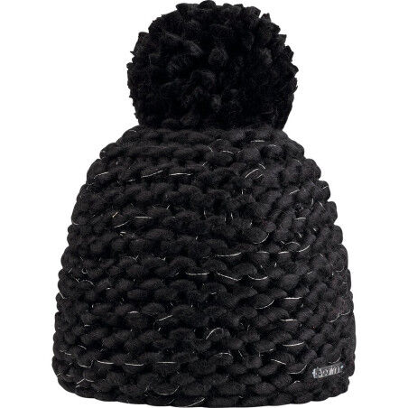 GORRO OLYMPE Cairn Gorro con pompón de lúrex negro