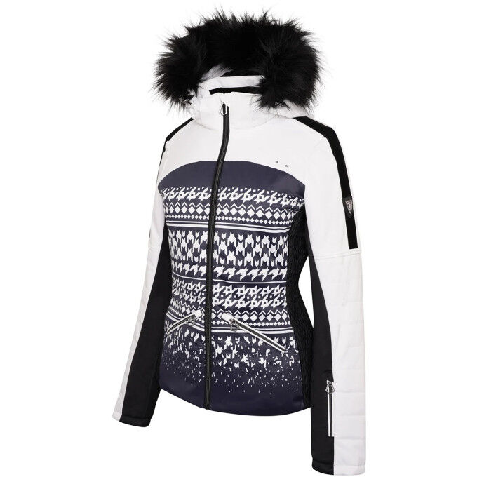 Veste de ski Dare 2 Be PRESTIGE JACKET White DG Tooth