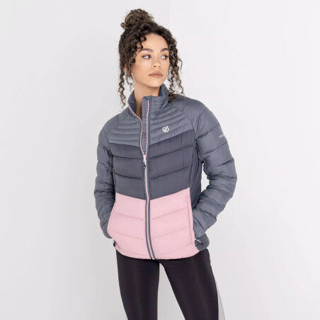 Dare 2 Be PREACT JACKET Chaqueta acolchada de mujer rosa empolvado / ébano