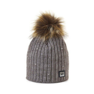 Pipolaki MERRY Taupe tasselled hat