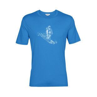 Icebreaker TECH LITE II SKIING YETI Lazurite short-sleeved T-shirt