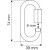 Maillon Camp MAILLON OVAL 8 MM ZINGUÉ Gris Acier
