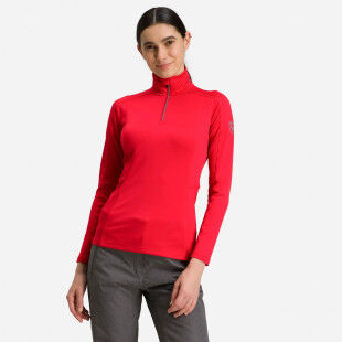 Women's undershirt Rossignol W CLASSIQUE 1/2 ZIP Red