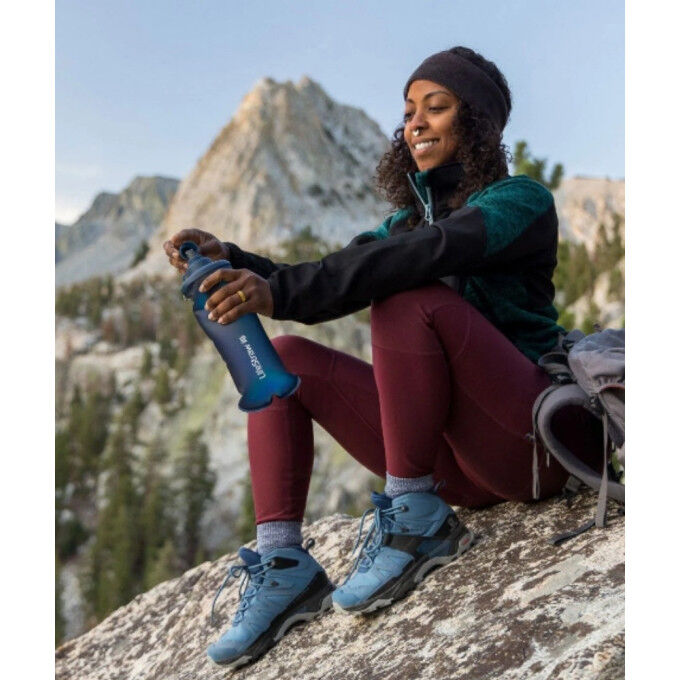 Lifestraw Collapsible Squeeze botella de agua negra y filtro