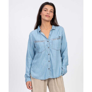 Haut Sun Valley RAUJAS CHEMISE ML Bleu jean clair