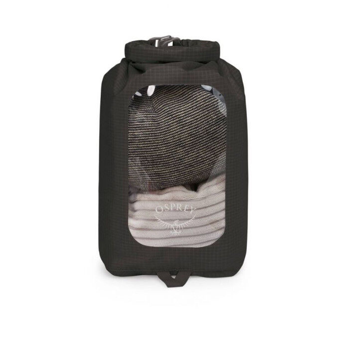 Osprey DRY SACK 6 W/WINDOW Bolsa impermeable negra