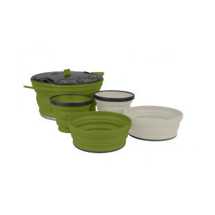 Accessoires de cuisine pliants Sea to Summit X SET 31 X POT Olive/Olive/Sand