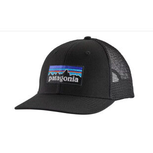 Patagonia P-6 LOGO LOPRO TRUCKER HAT Negro