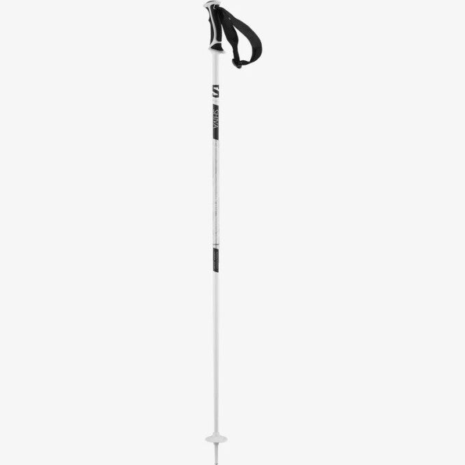 Salomon Shiva ski poles White